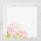 春赤面ピオニー結婚フローラ 招待状 (裏面)