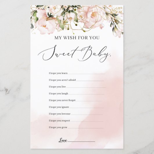 春赤面ピンクのフローラは、ベビーゲームのために願う (正面)