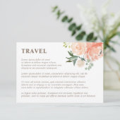 春赤面ピーチウォーター色花模様旅行 エンクロージャーカード (スタンド正面)