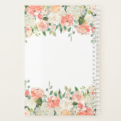 春赤面ピーチセージ水カラーフローラ結婚ズ プランナー手帳 (裏面)
