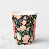 春赤面フローラオンカスタムカラーブライダルシャワー 紙コップ (左)