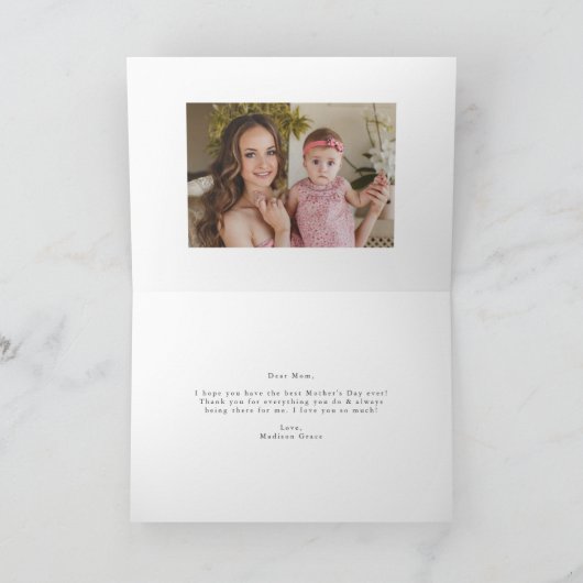 春赤面フローラフォトマザーズデイカード カード (内部)