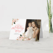 春赤面フローラフォトマザーズデイカード カード (正面)