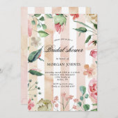 春赤面フローラブライダルシャワー招待 (正面/裏面)