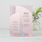 春赤面フローラbohoアーチフレームの上昇と輝き 招待状 (スタンド正面)