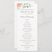 春赤面及びピーチウォーター色フローラプログラム プログラム (正面/裏面)