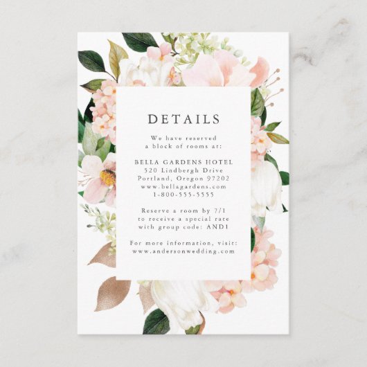 春赤面結婚フローラ詳細 エンクロージャーカード (正面)