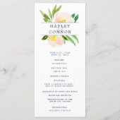 春赤面結婚式プログラム プログラム (正面)