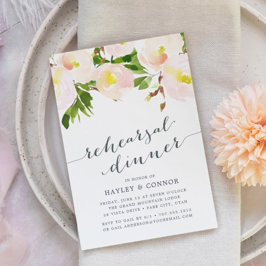 春赤面 |リハーサルディナー招待状 招待状