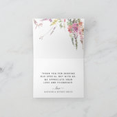 春野結婚花フローラサンキューカード 案内状 (内部)