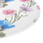 春野花：水彩植物模様。 カッティングボード (角)