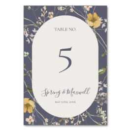 春野草 |ほこりっぽい紫色のテーブル番号 テーブルナンバー