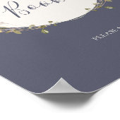 春野草 |ダスティパープルゲストブックサイン ポスター (角)