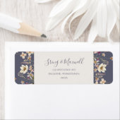 春野草 |ダスティーパープル差出人住所 ラベル (インサイチュ)