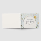春野草 |ライトブルー結婚のゲストブック ゲストブック (全面)