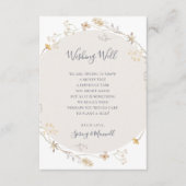 春野草 |白結婚の願い井戸 エンクロージャーカード (正面)