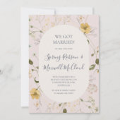 春野草 |赤面の準備のお知らせ 招待状 (正面)