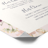 春野草 |赤面署名ドリンクの署名 ポスター (角)