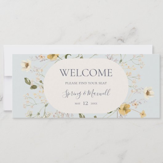 春野草 |青ぶら下がったの座席表 (裏面)