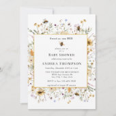 春野草 | Bee Baby Shower 招待状 (正面)