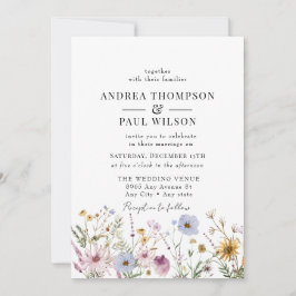 春野草 | Boho Chic 結婚's 招待状