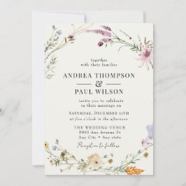 春野草 | Boho Chic 結婚's 招待状