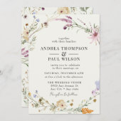 春野草 | Boho Chic 結婚's 招待状 (正面/裏面)