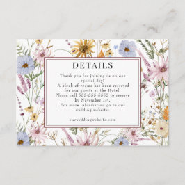 春野草 | Boho Chic 結婚's |詳細 エンクロージャーカード