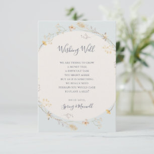 春野草 Light Blue Wishing Well Card エンクロージャーカード