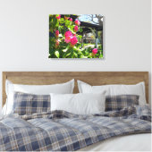 春開花インコテージシティ – マーサズヴィネヤード キャンバスプリント (インサイチュ (寝室))