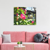 春開花インコテージシティ – マーサズヴィネヤード キャンバスプリント (インサイチュ (リビング))