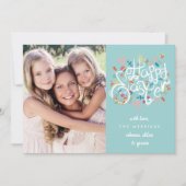 春開花イースターフォトカード シーズンカード (正面)