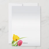 春開花イースター招待状 招待状 (裏面)