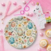 春開花イースター1 ペーパープレート (パーティー)
