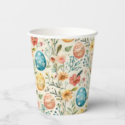 春開花イースター1 紙コップ (裏面)