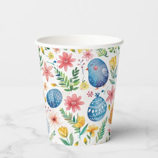 春開花イースター3 紙コップ (裏面)
