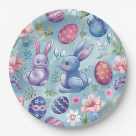 春開花イースター5 ペーパープレート