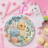 春開花イースター7 ペーパープレート (パーティー)