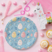 春開花イースター8 ペーパープレート (パーティー)