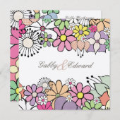 春開花カスタムウエディング招待状招待状 招待状 (正面/裏面)