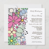 春開花カスタムウエディング招待状招待状 招待状 (裏面)