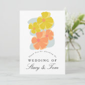 春開花コスモスハンドドロー結婚ズ カード (スタンド正面)