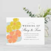 春開花コスモスハンドドロー結婚ズ 招待状 (スタンド正面)