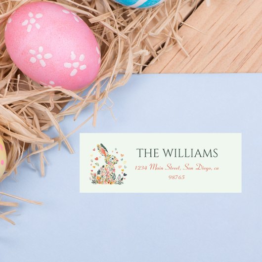 春開花バニー ラベル