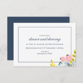 春開花フローラ披露宴カード 招待状 (正面/裏面)