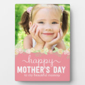 春開花マザーズデイカスタムフレームプラーク フォトプラーク (正面)