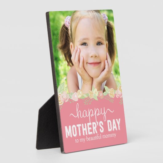 春開花マザーズデイカスタムフレームプラーク フォトプラーク (側面)
