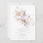 春開花マザーズデイブランチ招待状 招待状 (正面)