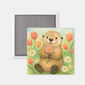 春開花付き マグネット (正面/裏面)