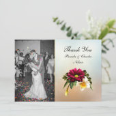 春開花写真結婚のサンキューカード サンキューカード (スタンド正面)